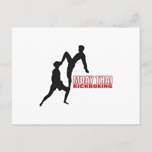 Muay Thai Postkarte (Vorderseite)