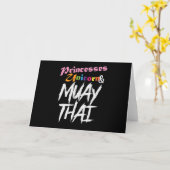 Muay Thai "Princesses Unicorn" Karte (Gelbe Blume)
