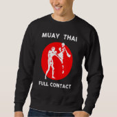 Muay Thai Retro Kickboxing Boxing Sweatshirt (Vorderseite)