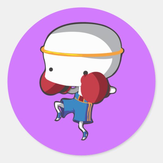 Muay Thai Runder Aufkleber (Vorderseite)