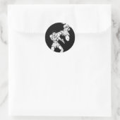 Muay Thai Runder Aufkleber (Tasche)