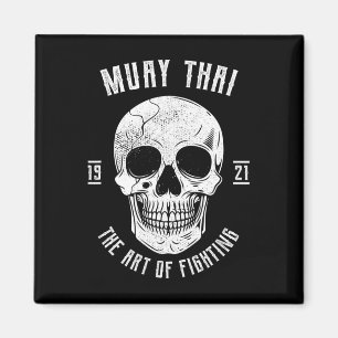 Muay Thai Schädel - Thai-Boxen und Kickboxen _1  Magnet