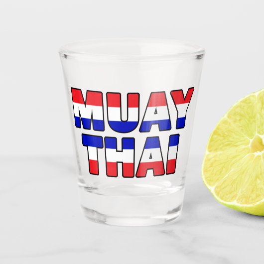 Muay Thai Schnapsglas (Vorderseite)