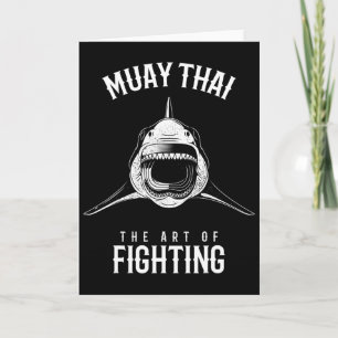 Muay Thai Shark MMA- und Kickbox-Kämpfer Karte
