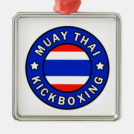 Muay Thai Silbernes Ornament (Vorne)