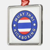 Muay Thai Silbernes Ornament (Links)