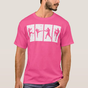 Muay Thai Silhouetten Muay Thai Fighter T-Shirt
