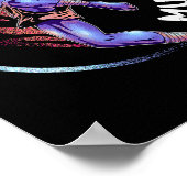 Muay Thai Skeleton Poster (Ecke)