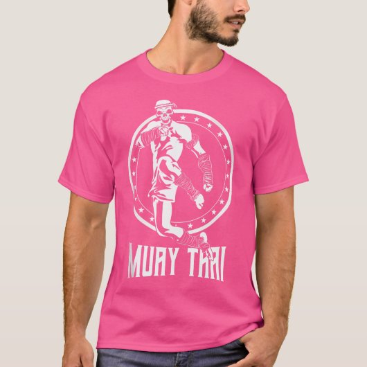 Muay Thai Skeleton Thai Boxing und Kickboxing T-Shirt (Vorderseite)