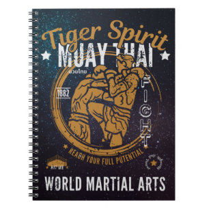 Muay Thai Spiral Notebook - Tiger Spirit Notizblock