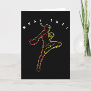 Muay Thai Sportkämpfer Mma Thailand Boxen Marti Karte
