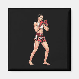 Muay-Thai-Stand Comt Sport Ein Kickbox-Fan _1  Magnet