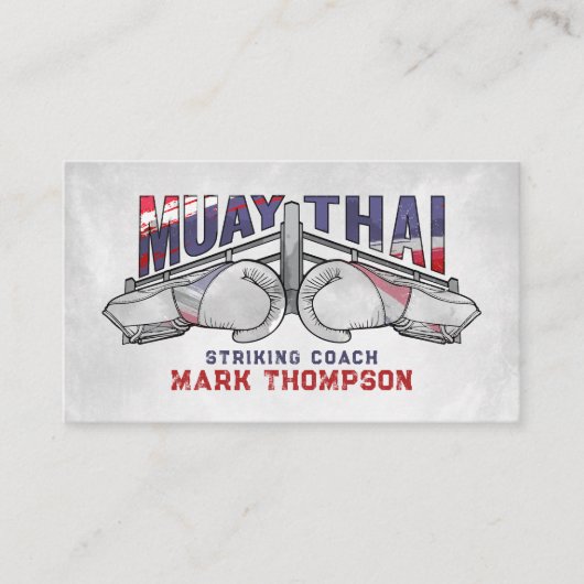 Muay Thai Strike Coach - Visitenkarte (Vorderseite)