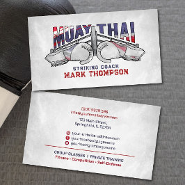 Muay Thai Strike Coach - Visitenkarte