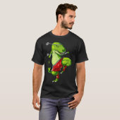 Muay Thai T-Rex Dinosaurier T-Shirt (Vorne ganz)