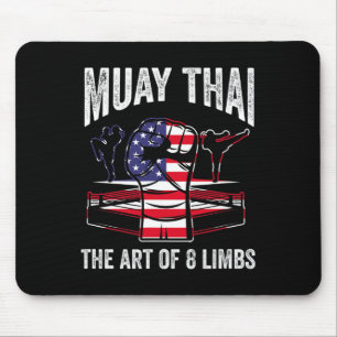 Muay Thai Tha Kunst der 8 Glieder Kämpfer Kampfspo Mousepad