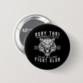 Muay Thai Thai Boxen Kickboxen Geschenk Button (Vorne & Hinten)