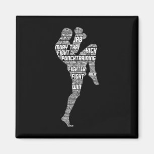 Muay Thai Thai Boxes Taekwondo Men Boys Children Magnet