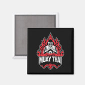 Muay Thai Thai Boxing 1 Magnet (Vorderseite/Rückseite)