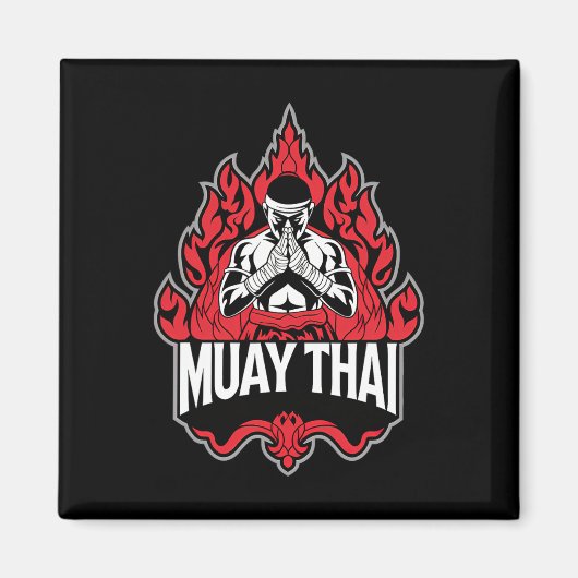 Muay Thai Thai Boxing 1 Magnet (Vorne)