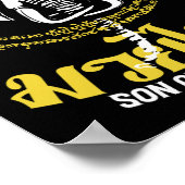 Muay Thai Thai Boxing Elephant Gift Poster (Ecke)