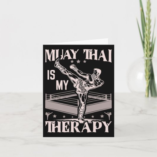 Muay Thai Thai Boxing Karte (Vorderseite)