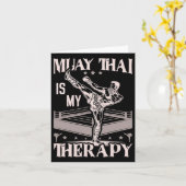 Muay Thai Thai Boxing Karte (Gelbe Blume)