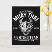 Muay Thai Thai Boxing Kickboxen  Karte (Gelbe Blume)