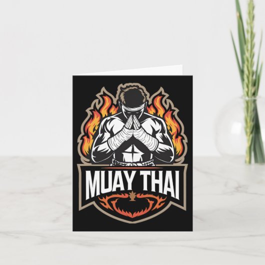 Muay Thai - Thai Boxing Mixed Martial Arts Karte (Vorderseite)
