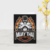 Muay Thai - Thai Boxing Mixed Martial Arts Karte (Gelbe Blume)