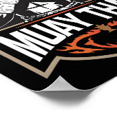 Muay Thai - Thai Boxing Mixed Martial Arts Poster (Ecke)