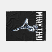 Muay Thai - Thai Boxing und Kickboxing Fleecedecke (Vorderseite (Horizontal))