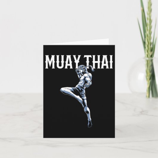 Muay Thai - Thai Boxing und Kickboxing Karte (Vorderseite)