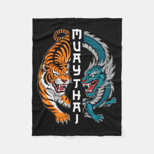 Muay Thai Thailand Boxen Muay Thai Fan Männer Frau Fleecedecke