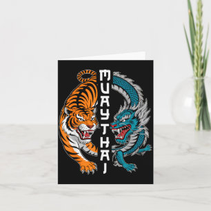 Muay Thai Thailand Boxen Muay Thai Fan Männer Frau Karte