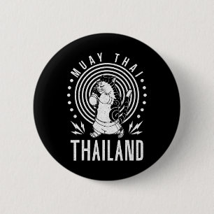 Muay Thai Thailand Faust Ring Knie Kämpfer Technik Button
