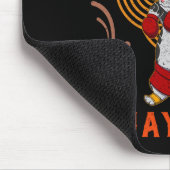 Muay Thai Thailand Faust Ring Knie Kämpfer Technik Mousepad (Ecke)