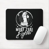 Muay Thai Thailand Faust Ring Knie Kämpfer Technik Mousepad (Mit Mouse)