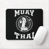 Muay Thai Thailand Faust Ring Knie Kämpfer Technik Mousepad (Mit Mouse)