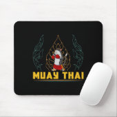 Muay Thai Thailand Faust Ring Knie Kämpfer Technik Mousepad (Mit Mouse)