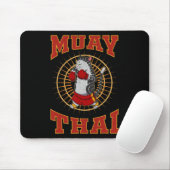 Muay Thai Thailand Faust Ring Knie Kämpfer Technik Mousepad (Mit Mouse)