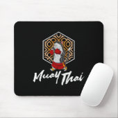 Muay Thai Thailand Faust Ring Knie Kämpfer Technik Mousepad (Mit Mouse)