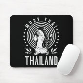 Muay Thai Thailand Faust Ring Knie Kämpfer Technik Mousepad (Mit Mouse)