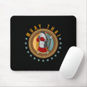 Muay Thai Thailand Faust Ring Knie Kämpfer Technik Mousepad (Mit Mouse)