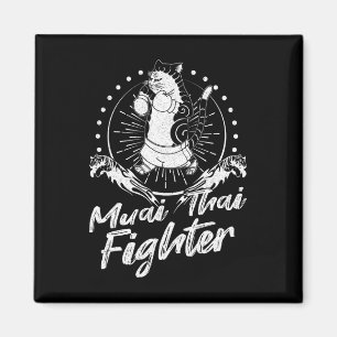 Muay Thai Thailand Fäuste Ring Knie Kämpfer Techni Magnet