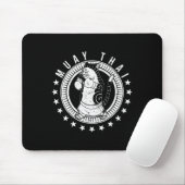 Muay Thai Thailand Fäuste Ring Knie Kämpfer Techni Mousepad (Mit Mouse)