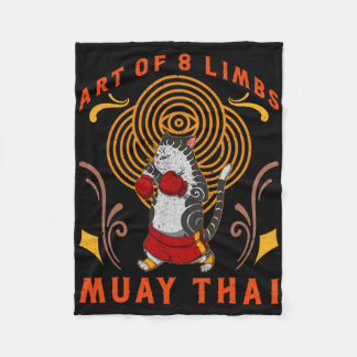 Muay Thai Thailand Fist Ring Knee Fighter Techniqu Fleecedecke