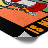 Muay Thai Thailand Fist Ring Knee Fighter Techniqu Poster (Ecke)