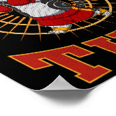 Muay Thai Thailand Fist Ring Knee Fighter Techniqu Poster (Ecke)