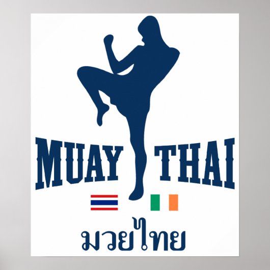 Muay Thai Thailand Irland Poster (Vorne)
